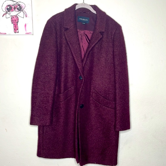 Marc New York Paige coat in pressed boucle wool blend, size 14 - Picture 5 of 16